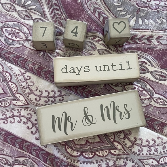 Wedding Countdown Blocks - Picture 2 of 3